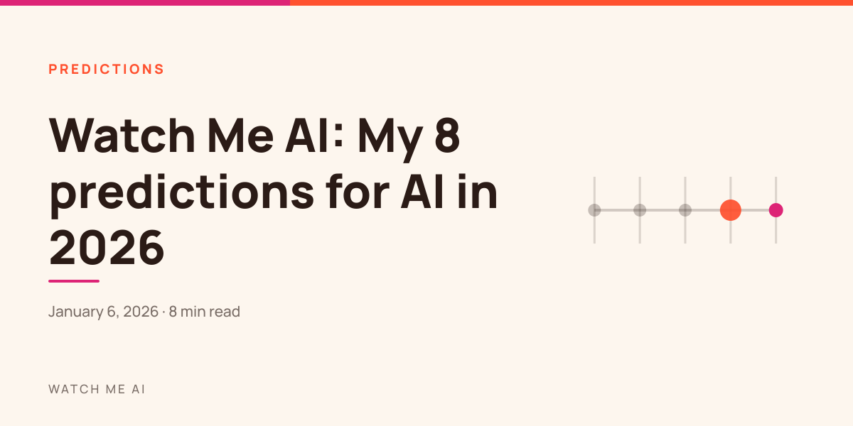Cover for my eight predictions for AI in 2026