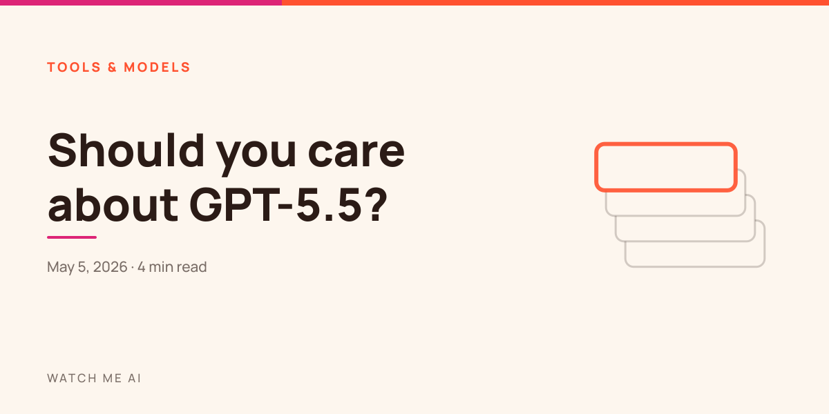 Cover for an issue about whether GPT-5.5 matters for everyday work