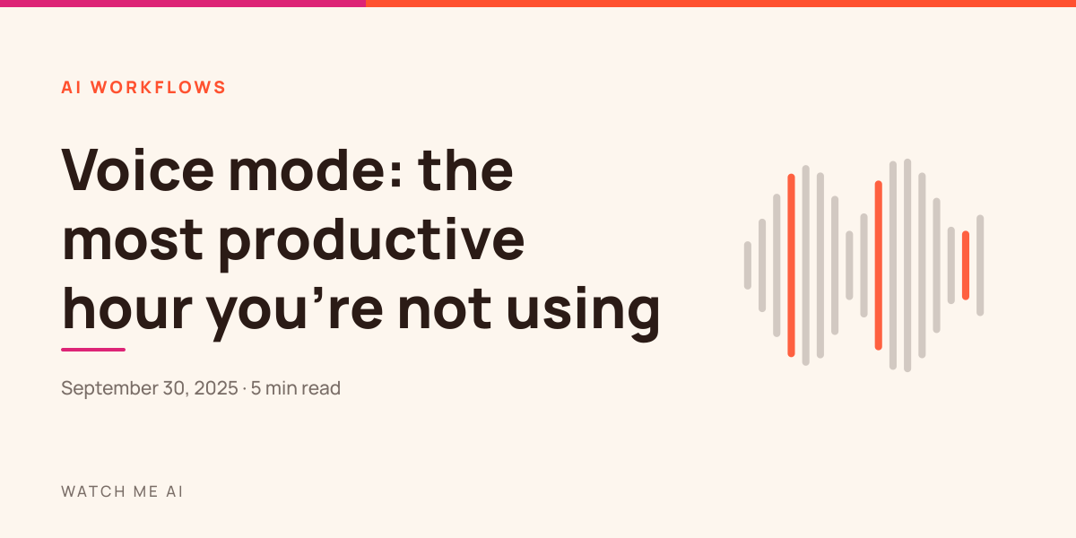 Cover for an issue about using voice mode during a commute